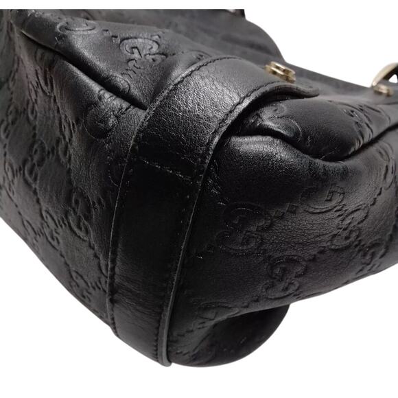 Gucci Black Guccissima Leather Abbey Hobo - Picture 7 of 10
